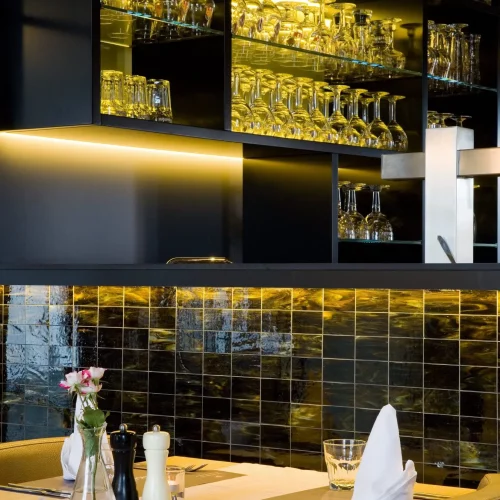 Gezellig interieur van Familierestaurant Schalienhuis te Loenhout.